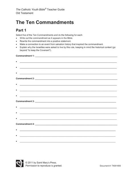 14 Best Images Of Free Printable 10 Commandments