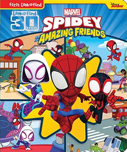 Amazon Com Marvel Spider Man Spidey And His Amazing Friends First Look And Find Activity