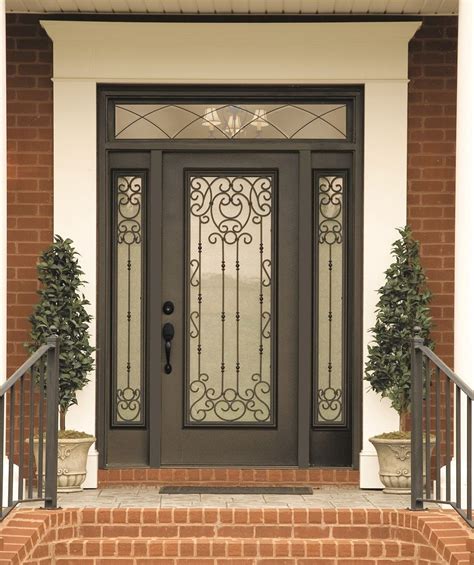 Belle Meade Decorative Door Glass Swirls Of Wrought Iron Give Your