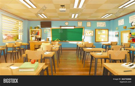 Empty School Classroom Image And Photo Free Trial Bigstock
