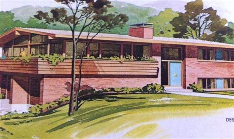 Homes Mid Century Modern House Plans Richard Pollman Designs Ranch