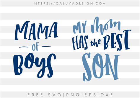 Free Mom And Son Quotes Svg Png Eps And Dxf By Caluya Design