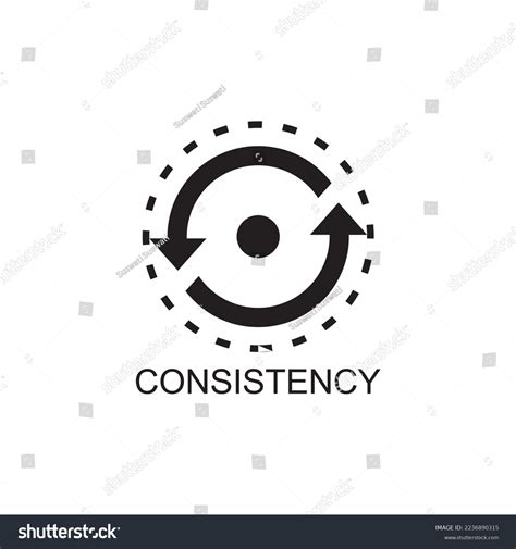 Consistency Icon Business Icon Vector Stock Vector Royalty Free