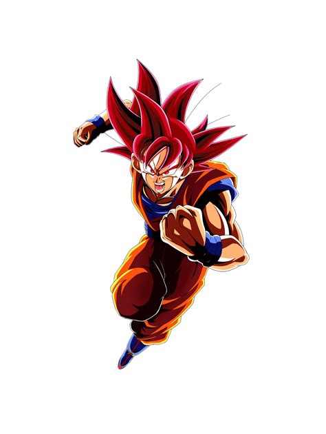 Super Saiyan God Goku Renderdokkan Lr Style By Dokkandeity On Deviantart