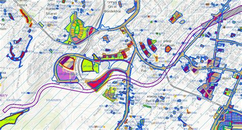 It also indicates the main busy areas or the more quiet ones. Map of Tel-Aviv - Jerusalem Rail Extension to Malcha