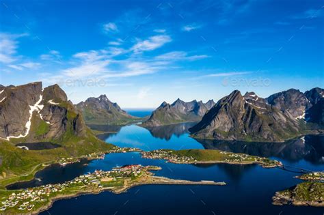 Lofoten Is An Archipelago In The County Of Nordland Norway Stock