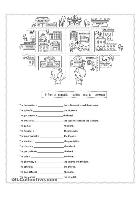 directions worksheet  grade preposition worksheets