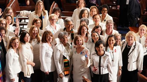 Women In White Democrats Honor Suffragists At State Of The Union The