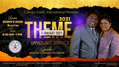 2021 The Me Unveiling Service Apostle Dr Madalitso Mbewe Youtube