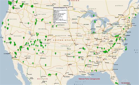 Map Of National Parks In Usa World Map