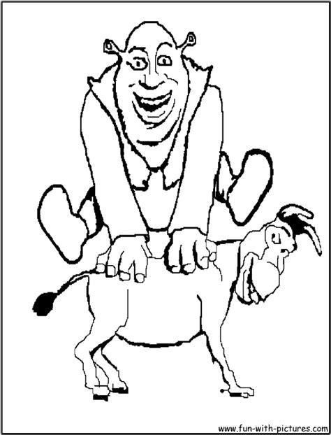 Shrek castle printable coloring pages. Donkey From Shrek Coloring Pages - Coloring Home