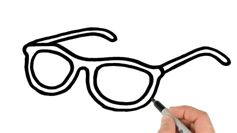 How To Draw Glasses Easy Drawing For Begginers Youtube