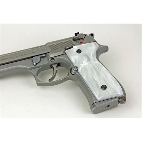 Beretta 92m9 Series Kirinite White Pearl Grips