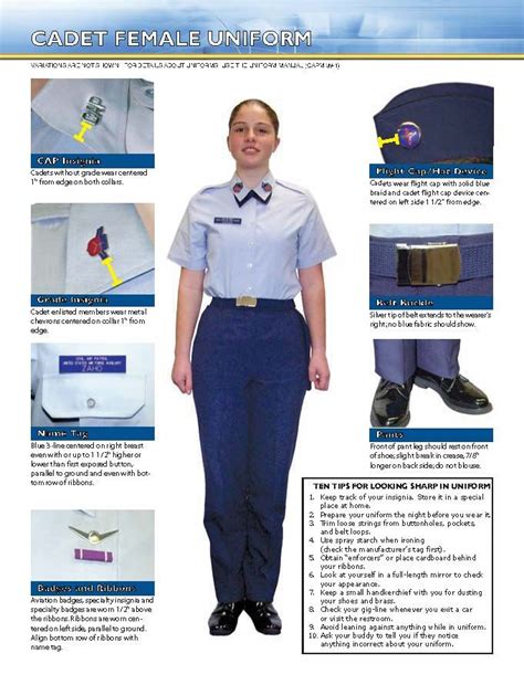 Cadet Female Uniform Civil Air Patrol Air Force Basic Training