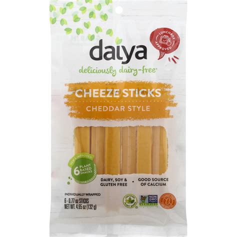 Daiya Dairy Free Cheddar Style Cheeze Sticks 4 65 Oz Instacart