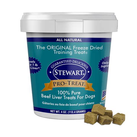 Stewart Pro Treat Freeze Dried Beef Liver 4 Oz Tub