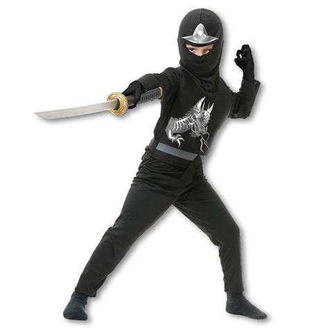 Kids Black Ninja Avenger Costume