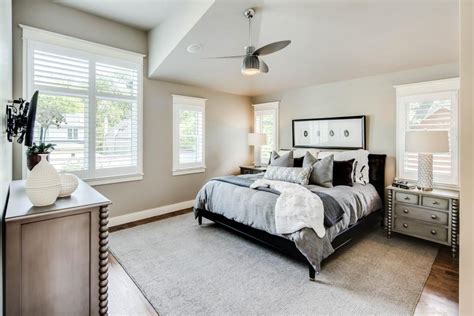 Transitional Bedroom Features Monochromatic Color Palette Bedroom
