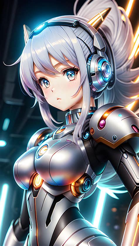 Anime Girl With Robot Body 5 By Veesyrsfantasy Ai On Deviantart