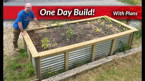 Build Easy Raised Garden Bed Youtube