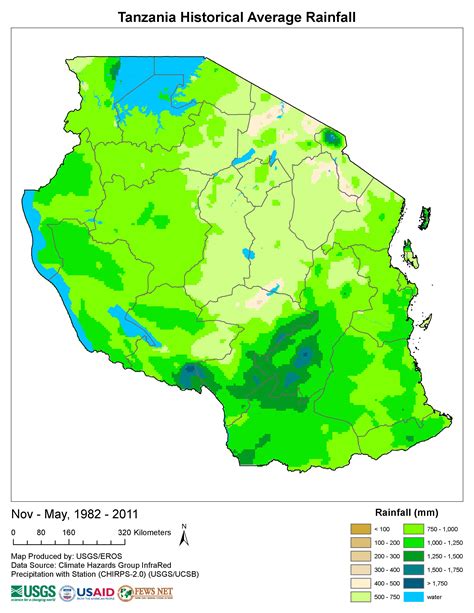Tanzania Climate Map