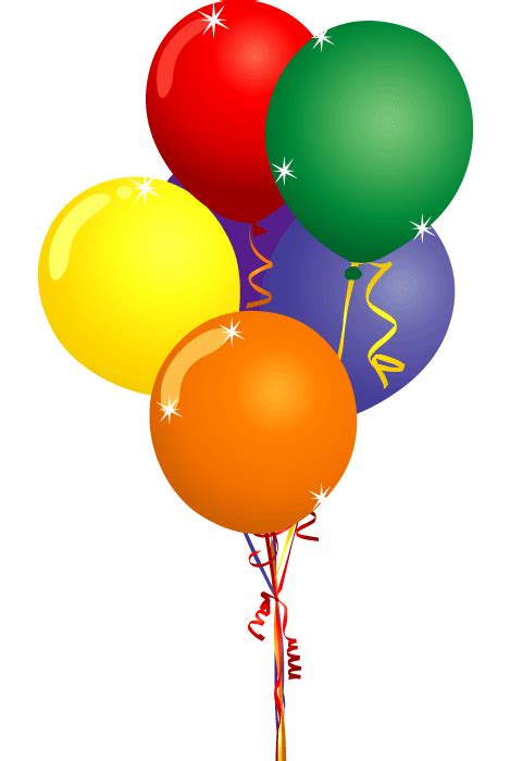 Birthday Balloons Clip Art Pictures Clipartix