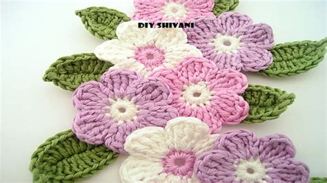 Crochet Flower Tutorial Very Easy Youtube