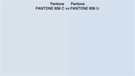 Pantone 656 C Vs Pantone 656 U Side By Side Comparison