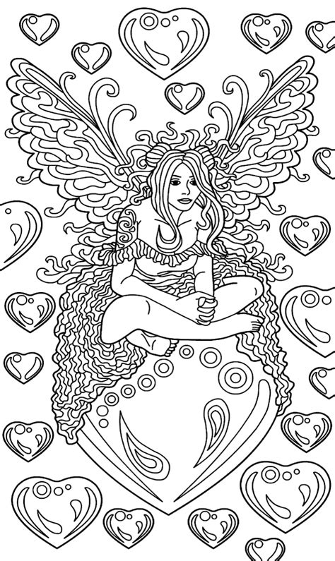 Gorgeous Fairy Coloring Page Detailed Coloring Pages Fairy Coloring