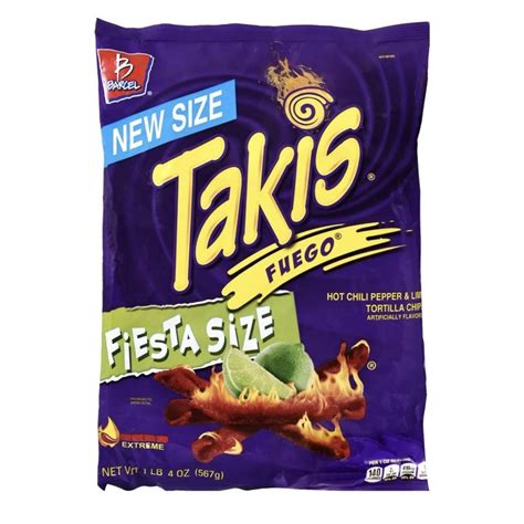 Takis Fuego Hot Chili Pepper Lime Flavored Corn Snacks Oz Pack Of