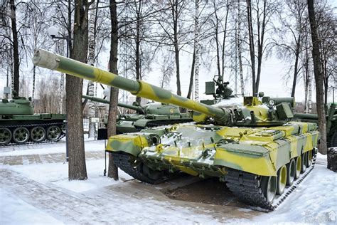 Russian T 80b Tank In Snow Front Angle View Artlook Photography