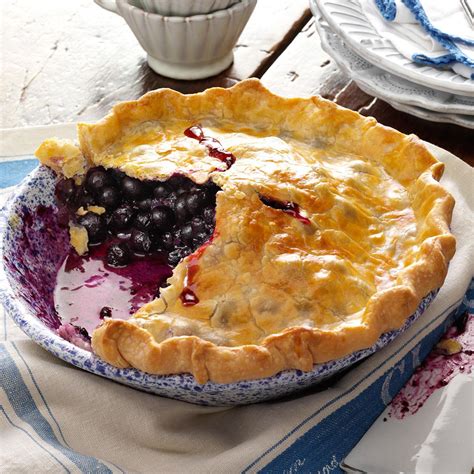 This cozy vegetarian and vegan pot pie is next level: Blueberry Pie with Lemon Crust Recipe | Taste of Home