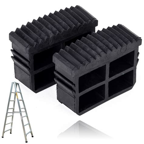 2pcsset Black Rubber Replacement Step Ladder Feet Grandado