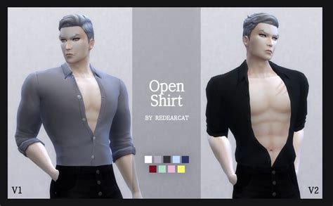 Stylish Open Shirt For Male Sims