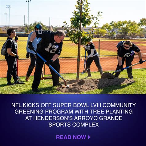 Nfl Kicks Off Super Bowl Lviii Community Greening Program With Tree