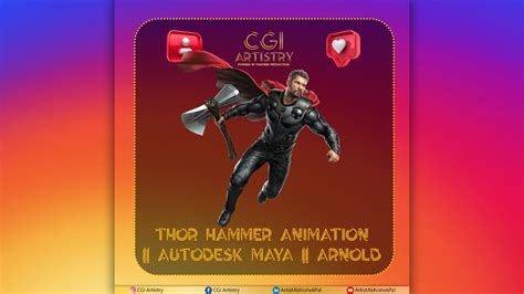 Thor Animation Thor Walk Thor Run Hammer Hit Autodesk Maya