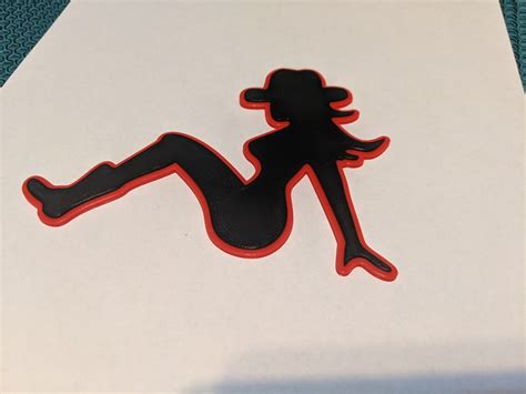 Sexy Cowgirl Silhouette Outline Emblem Mudflap Trucker Logo Etsy