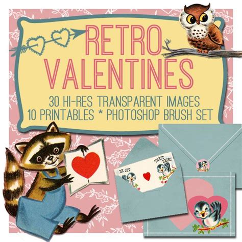 Adorable Retro Valentines Kit Graphics Fairy Premium The Graphics