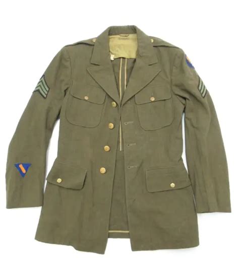 Wwii Us Army Air Forces Officers Jacket Tunic Size 36 Ish 40s Uniform