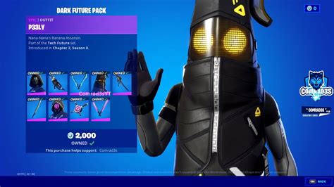 Fortnite Tech Future Pack In The Item Shop Preview Tech Future Skins Back Blings And Pickaxes
