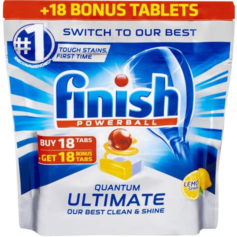 Finish ý nghĩa, định nghĩa, finish là gì: Finish Quantum Ultimate Dishwasher Tablets Lemon Sparkle ...