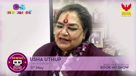 Usha Uthup At Rewind 2018 Phoenix Marketcity Bangalore Youtube