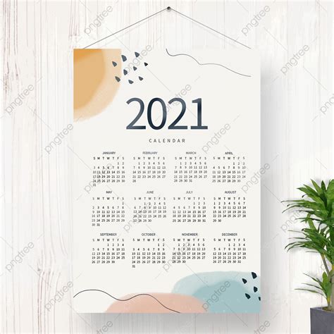 New Year Calendar Annual Calendar Calendar 2020 Wall Calendar