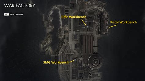 Sniper Elite 5 War Factory Workbench Locations Guide Mission 4