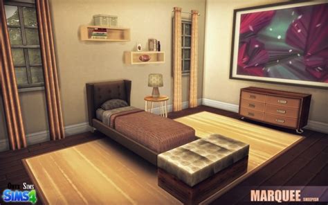 Marquee Bedroom Set At Onyx Sims Sims 4 Updates