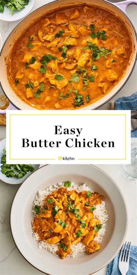 According to epicurious , chicken tikka masala was born when restaurants saw butter chicken's popularity, and started cooking boneless chicken specifically for the tikka. The Easiest 30-Minute Butter Chicken | Rezept in 2020 ...