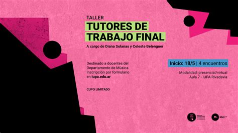 Taller De Tutores De Trabajo Final Instituto Universitario Patagonico