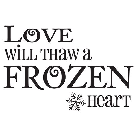 Frozen Heart Wall Quotes Decal