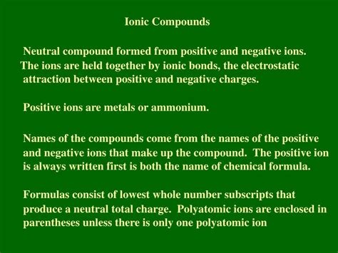 Ppt Ionic Compounds Powerpoint Presentation Free Download Id1752909