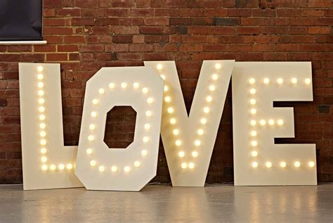 DIY Marquee Love Letters Lighted Marquee Letters Light Letters Diy